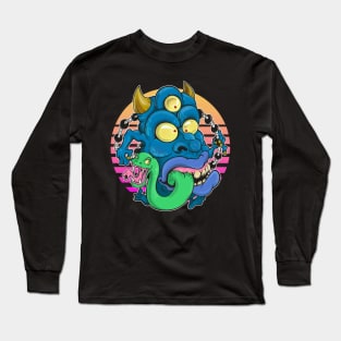 Monster Blue Long Sleeve T-Shirt